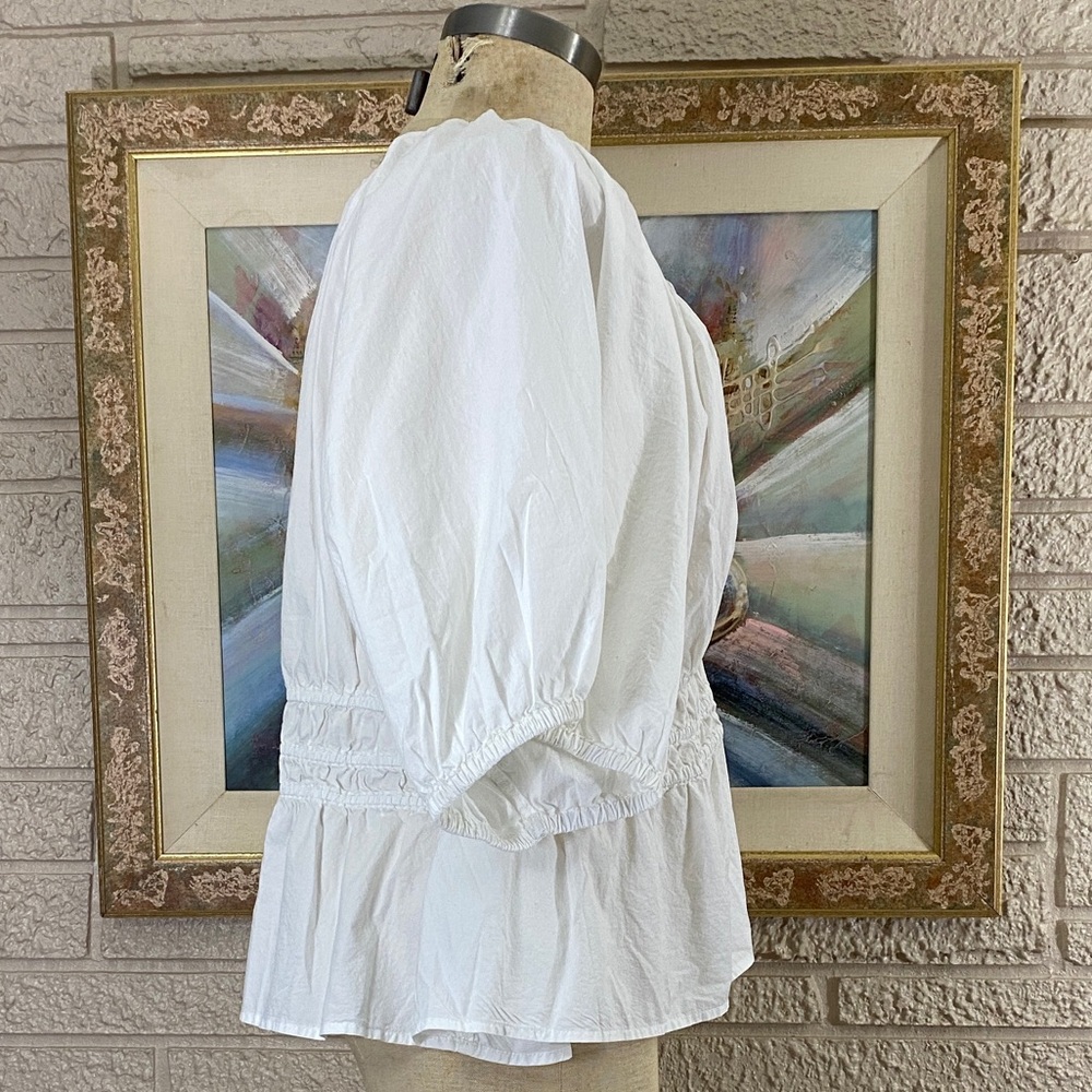 Old Navy Smocked Peplum Top - Picture 2 of 10